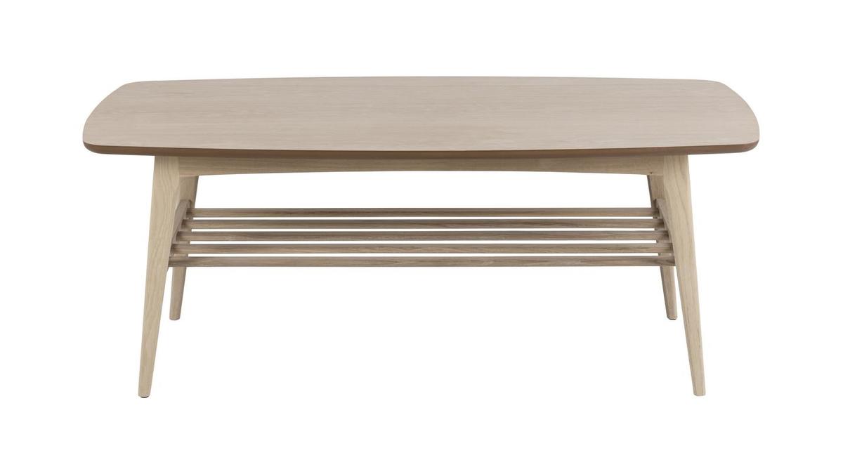 Tavolino da salotto scandinavo finitura rovere chiaro L120 cm JULIANNE