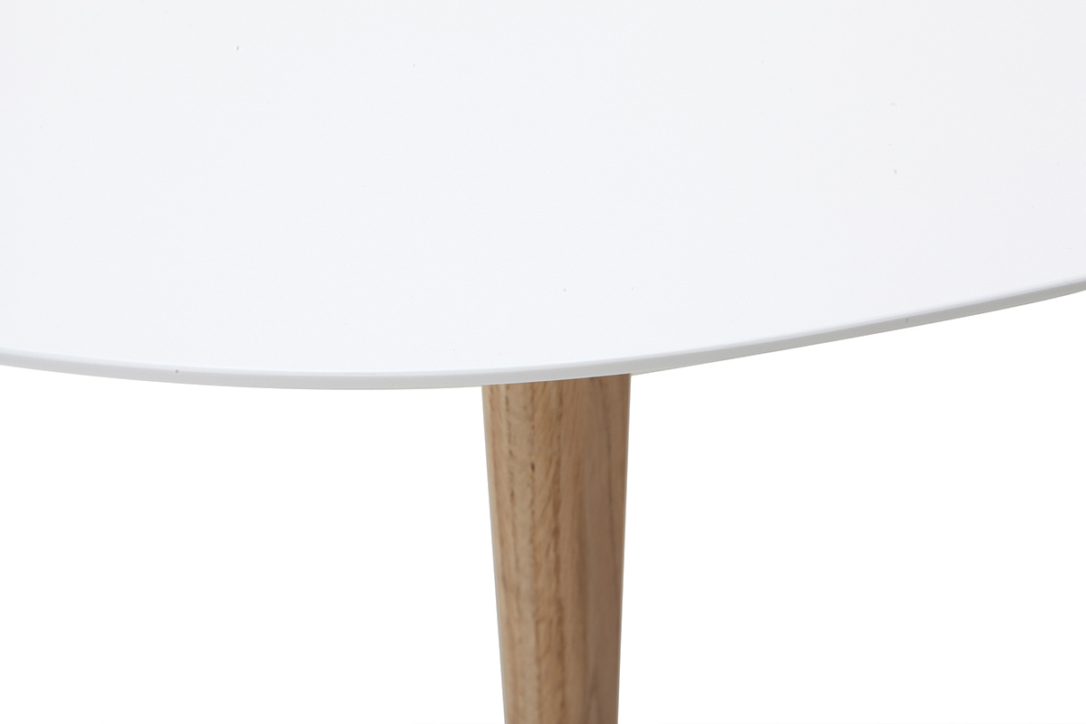 Tavolino design bianco L120 cm EKKA