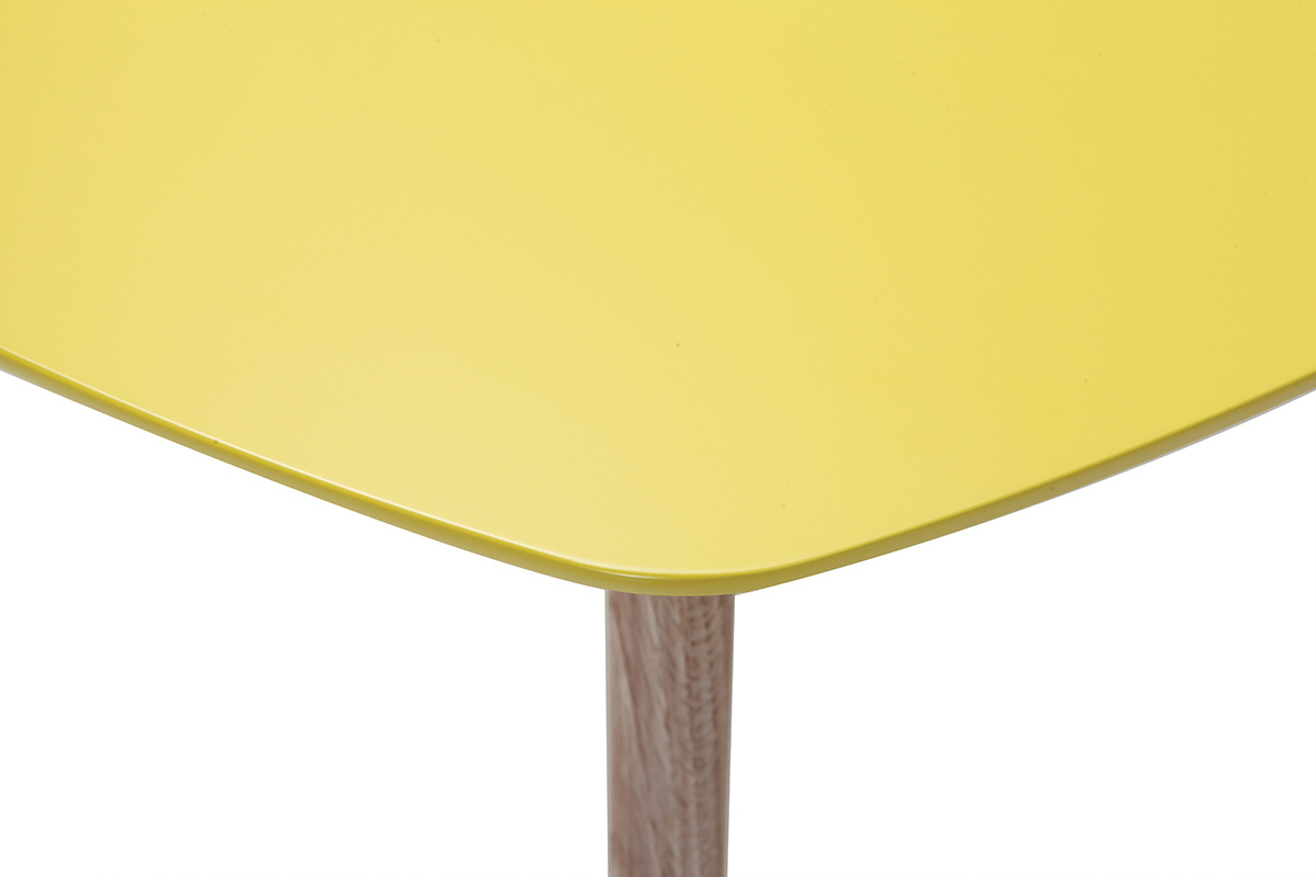 Tavolino design giallo 80cm EKKA