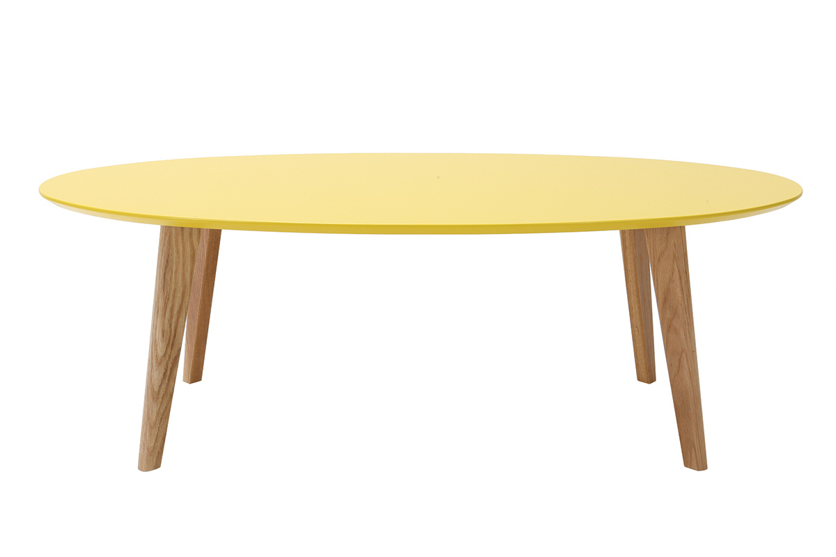 Tavolino design  giallo L120 cm EKKA