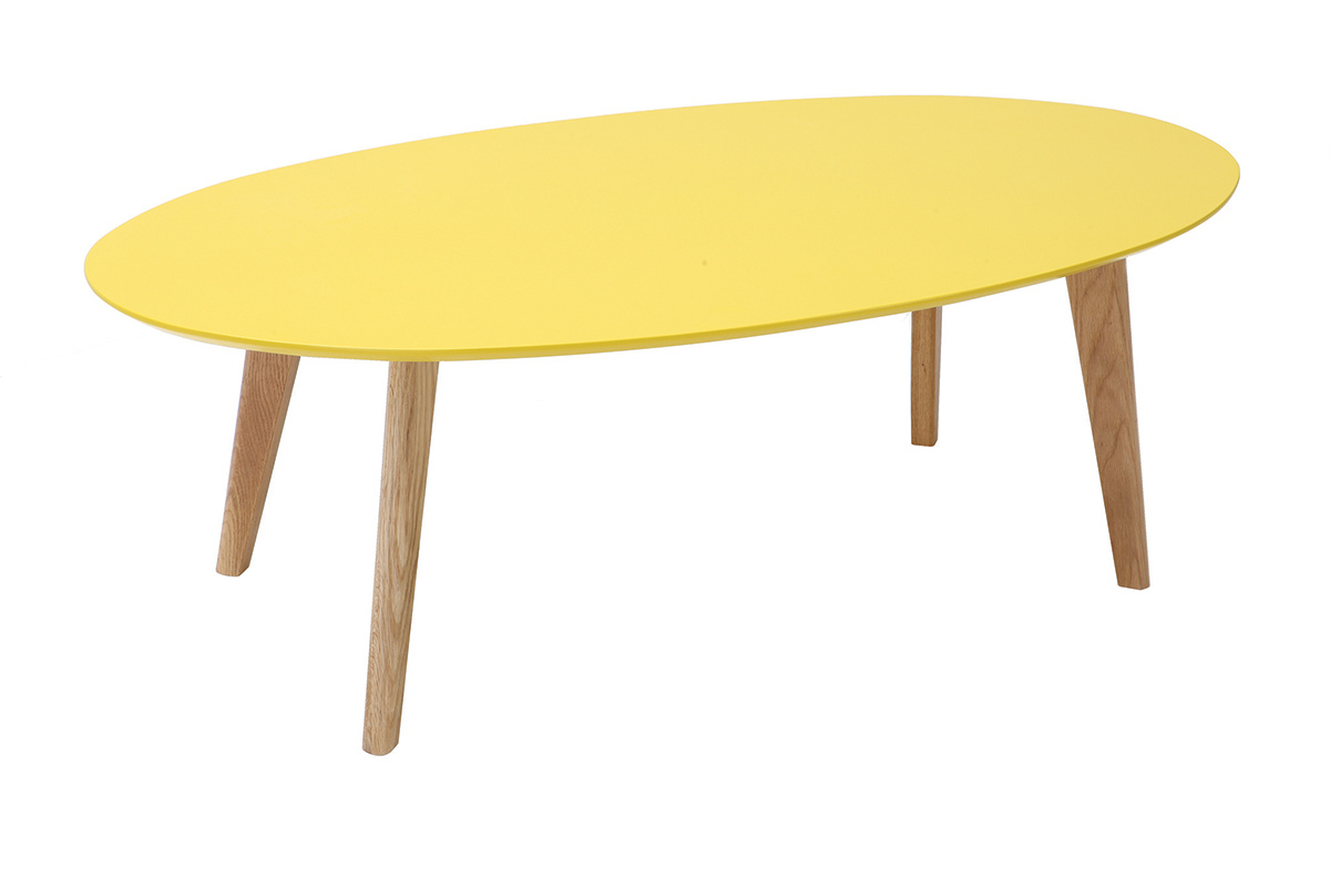 Tavolino design  giallo L120 cm EKKA