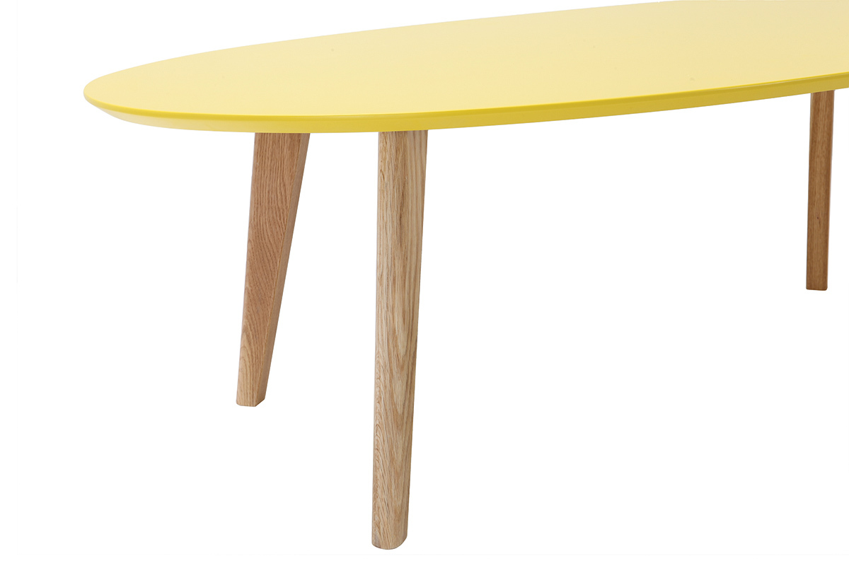 Tavolino design  giallo L120 cm EKKA