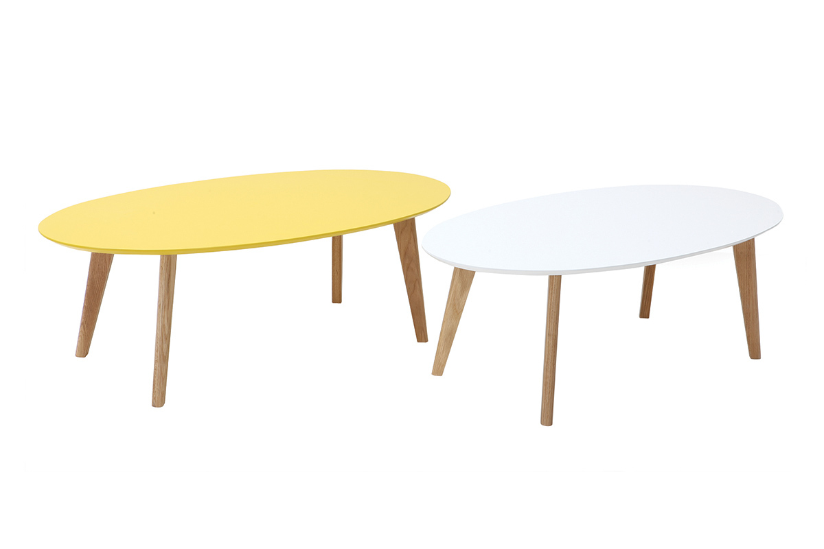 Tavolino design  giallo L120 cm EKKA