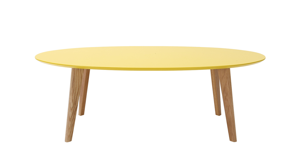 Tavolino design  giallo L120 cm EKKA