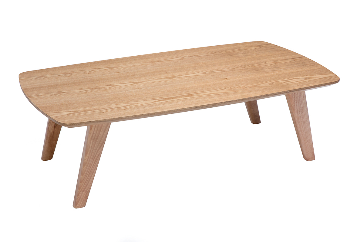 Tavolino salotto scandinavo frassino L120 cm FIFTIES