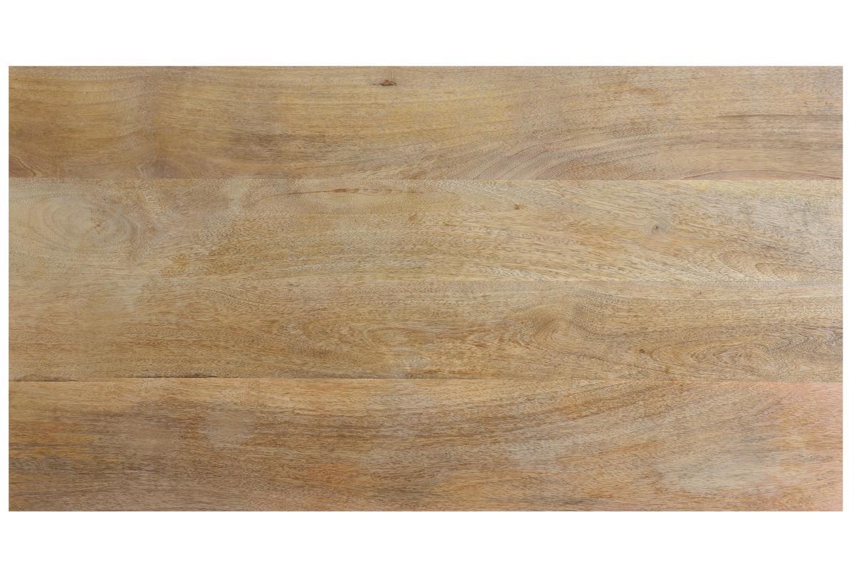 Tavolo bar in legno massello di mango e metallo dorato L130 cm MARGHA