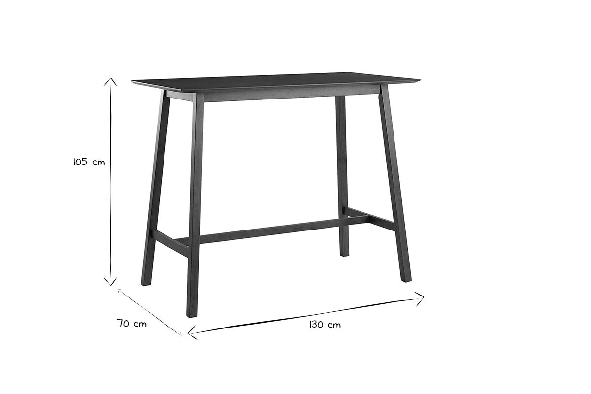 Tavolo bar noce L130 cm RUSSELL