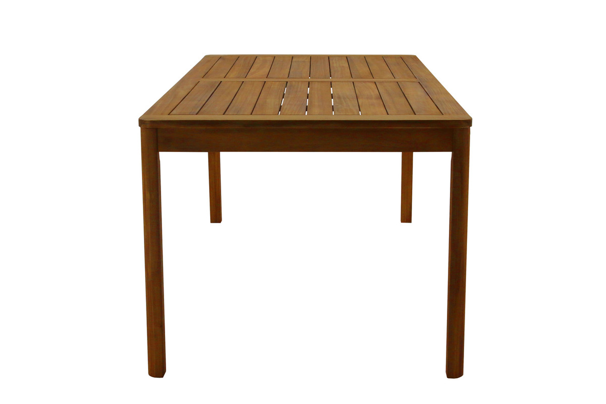 Tavolo da giardino rettangolare legno massello L180 cm AKIS