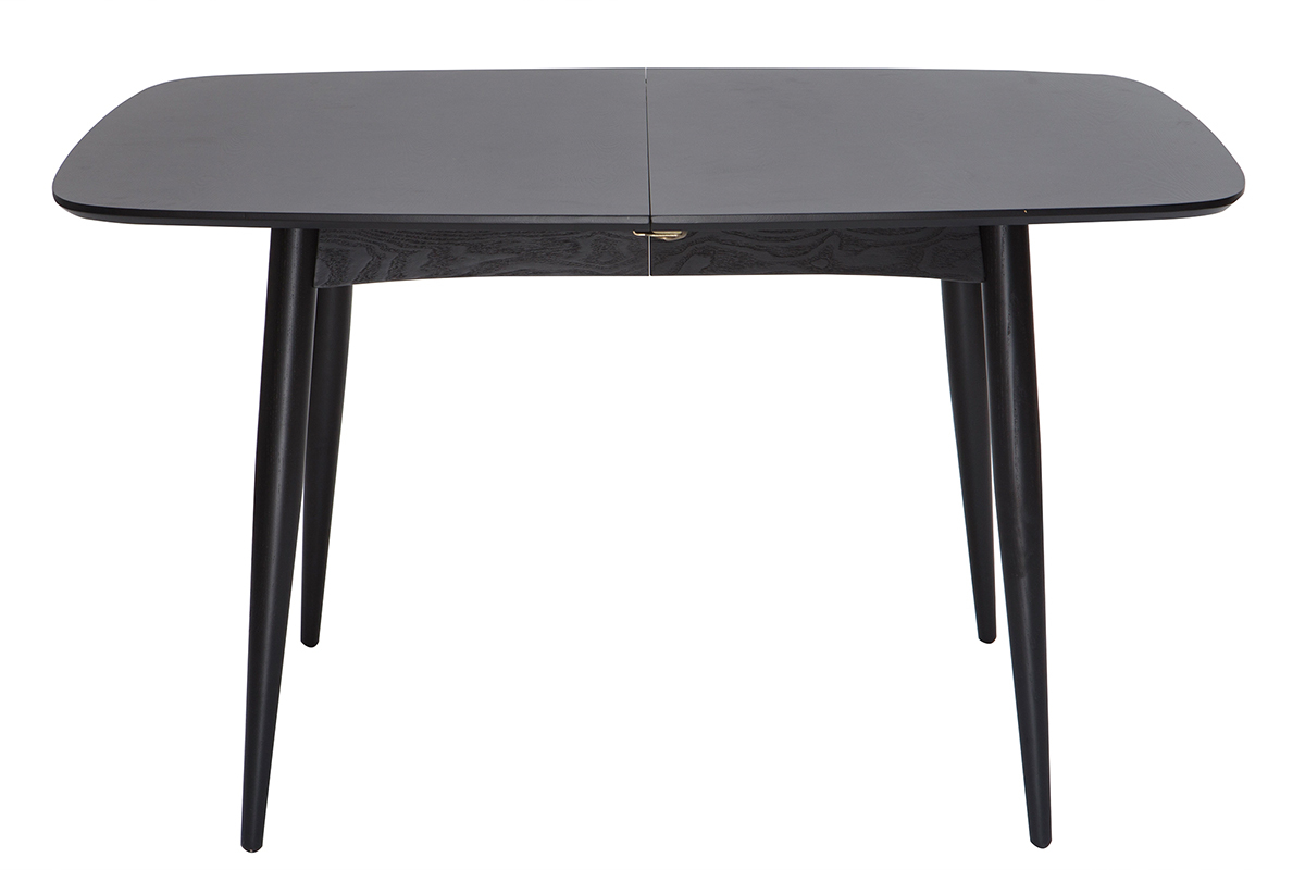 Tavolo da pranzo allungabile nero 130-160cm NORDECO