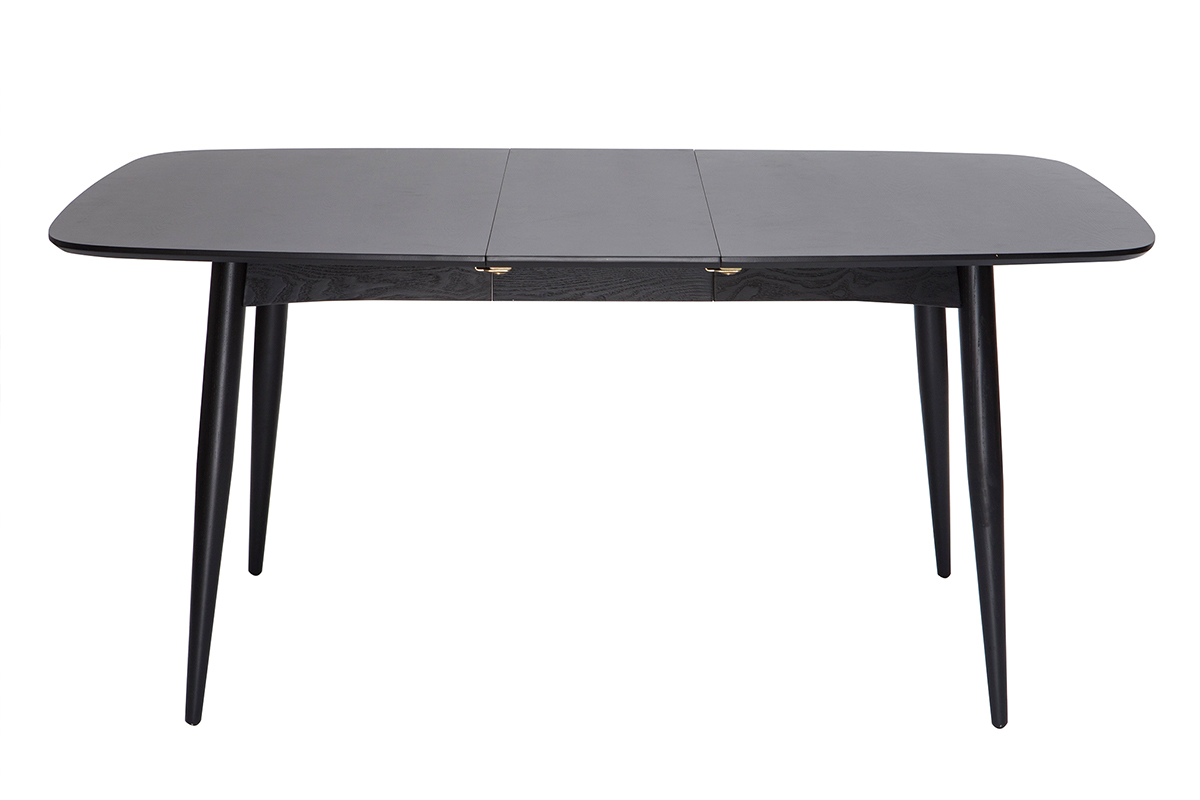 Tavolo da pranzo allungabile nero 130-160cm NORDECO