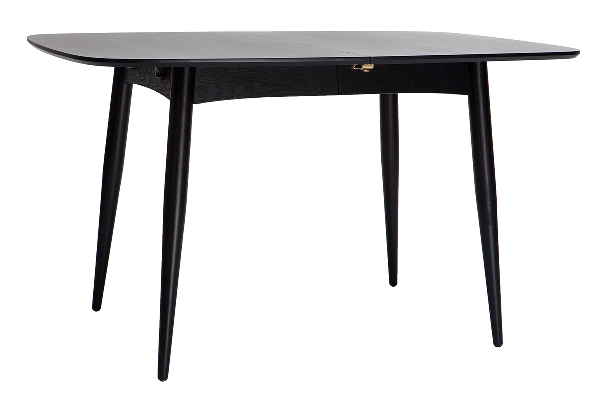 Tavolo da pranzo allungabile nero 130-160cm NORDECO