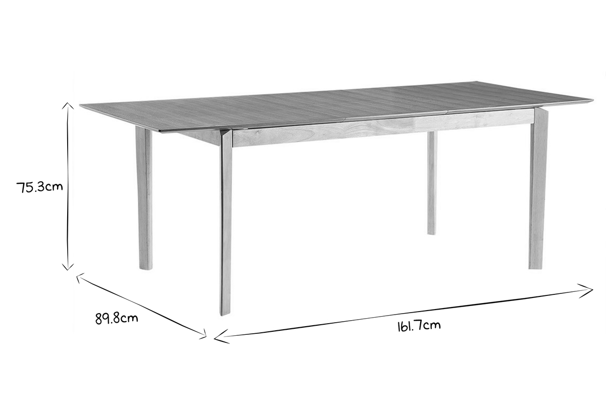 Tavolo da pranzo allungabile rettangolare legno frassino L160-210 cm BONAVISTA