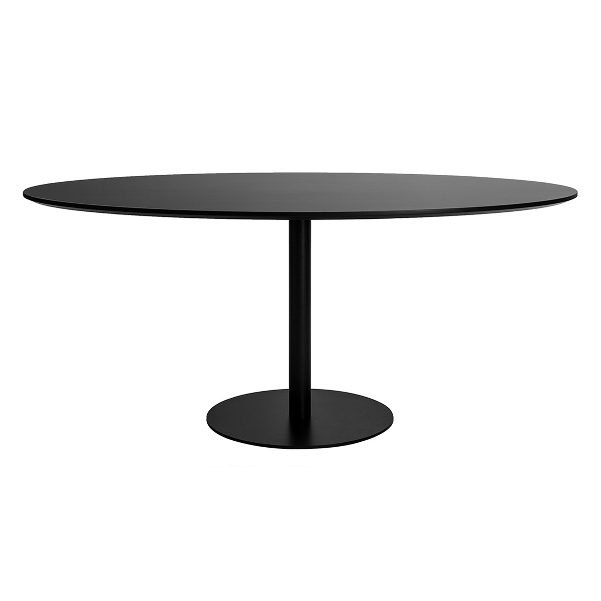 Tavolo da pranzo design nero ovale L170 cm HALIA