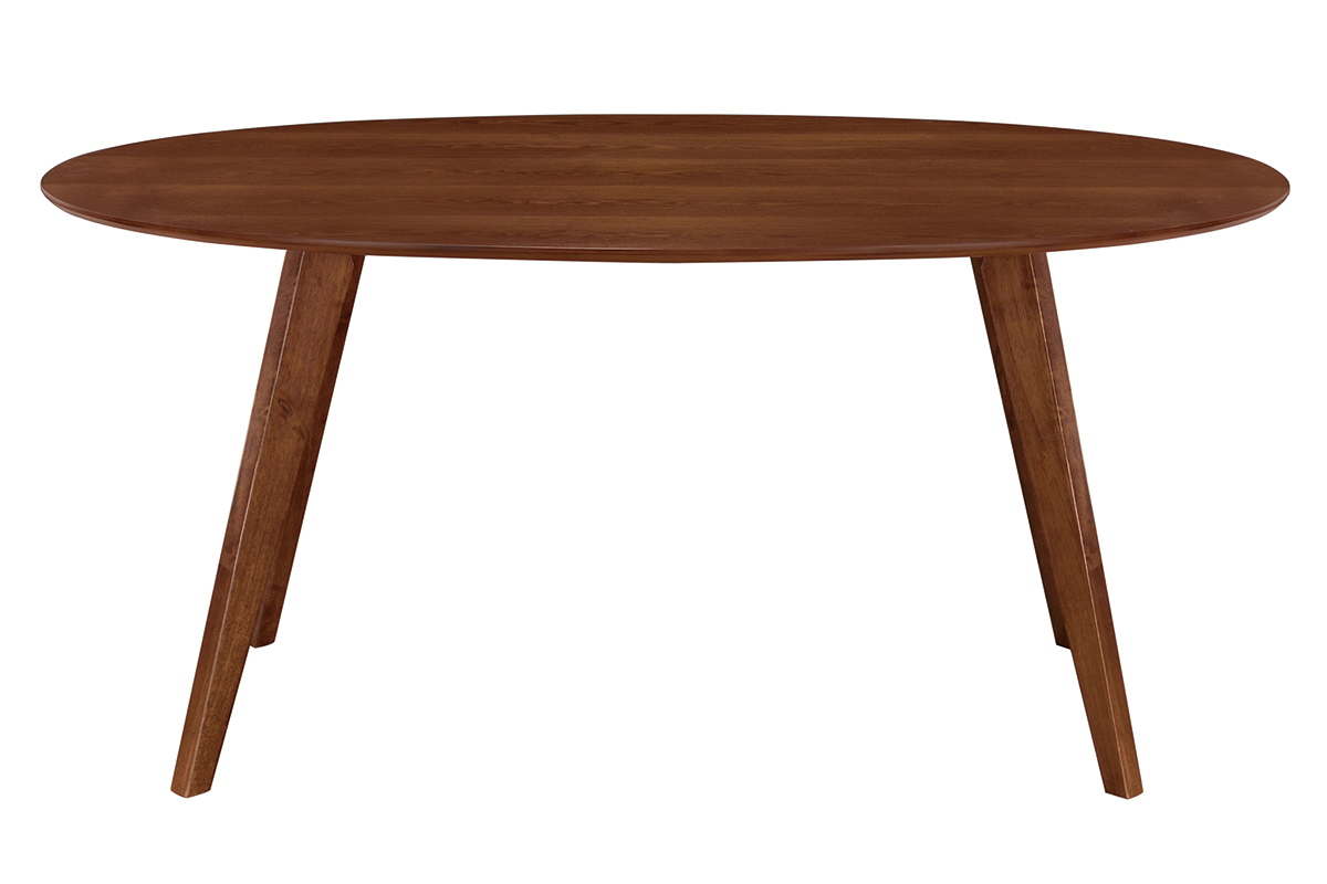 Tavolo da pranzo design scandinavo ovale noce L160 MARIK