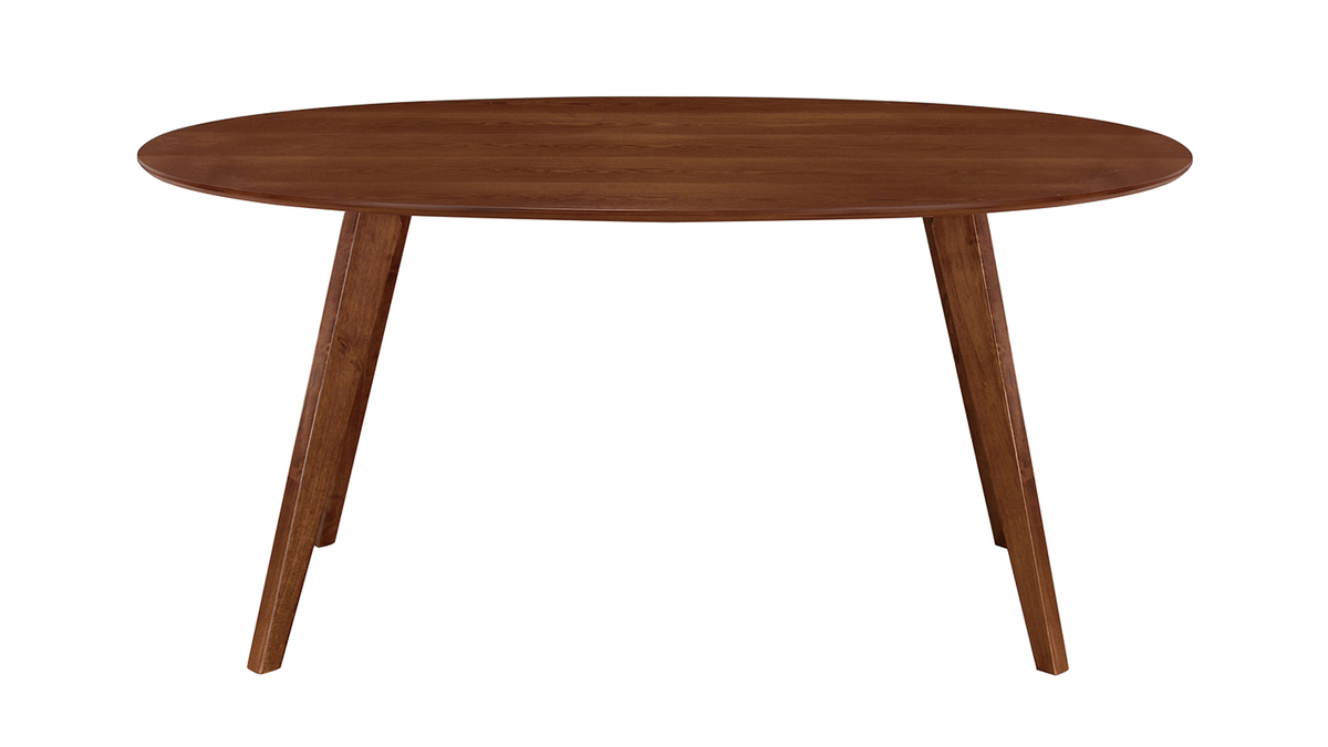 Tavolo da pranzo design scandinavo ovale noce L160 MARIK