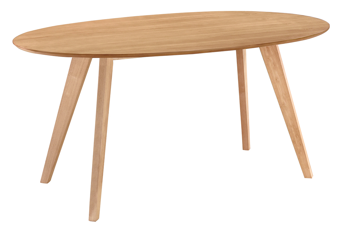 Tavolo da pranzo design scandinavo ovale quercia L160 MARIK