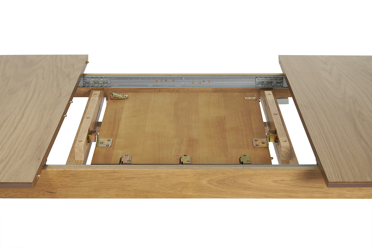 Tavolo da pranzo rettangolare allungabile in legno chiaro rovere L180-220 cm EGO