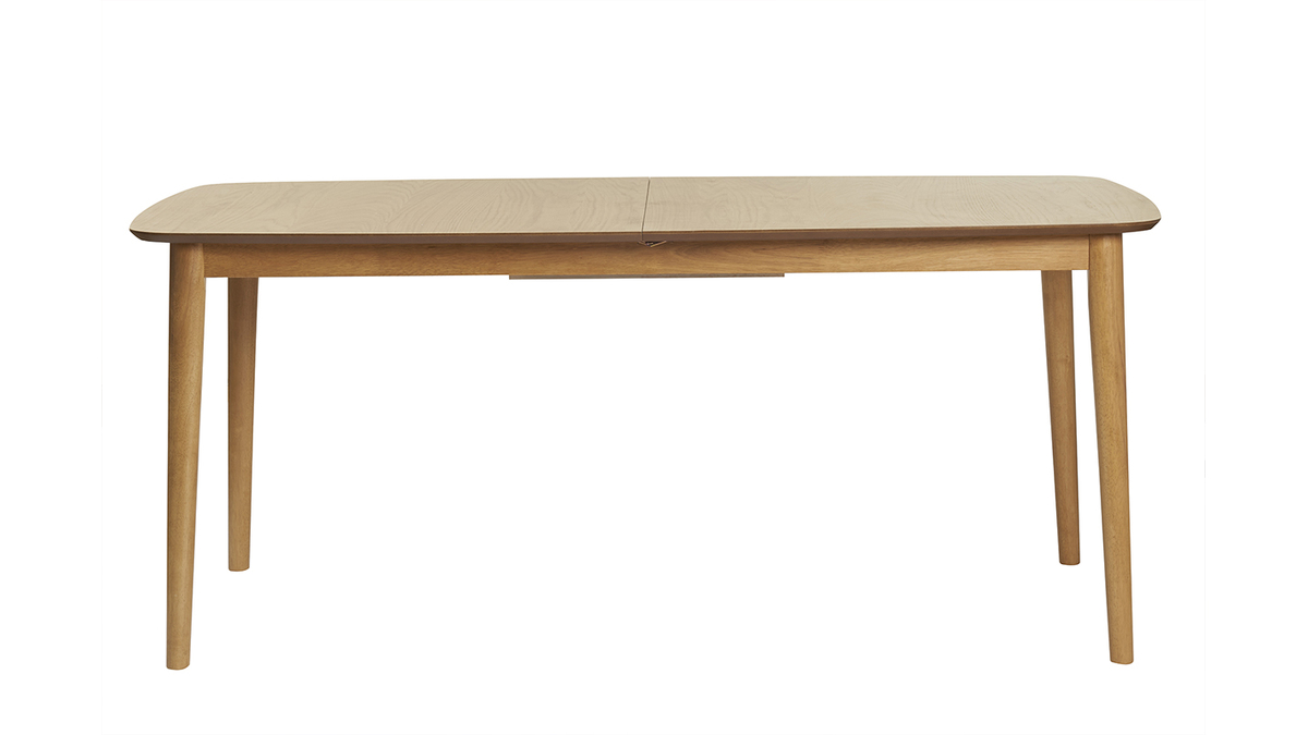 Tavolo da pranzo rettangolare allungabile in legno chiaro rovere L180-220 cm EGO