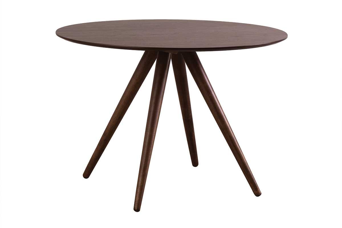 Tavolo da pranzo rotondo design noce D106 WALFORD