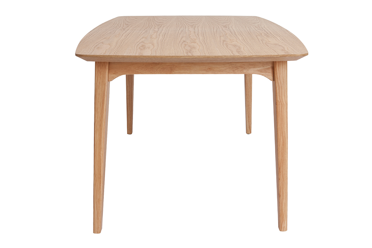 Tavolo da pranzo scandinavo allungabile impiallacciatura rovere L180-230 cm FIFTIES