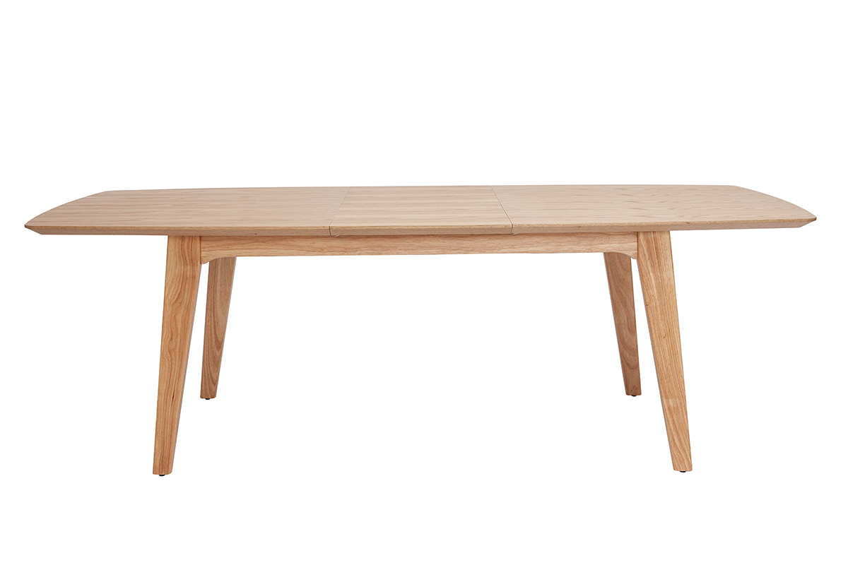 Tavolo da pranzo scandinavo allungabile impiallacciatura rovere L180-230 cm FIFTIES