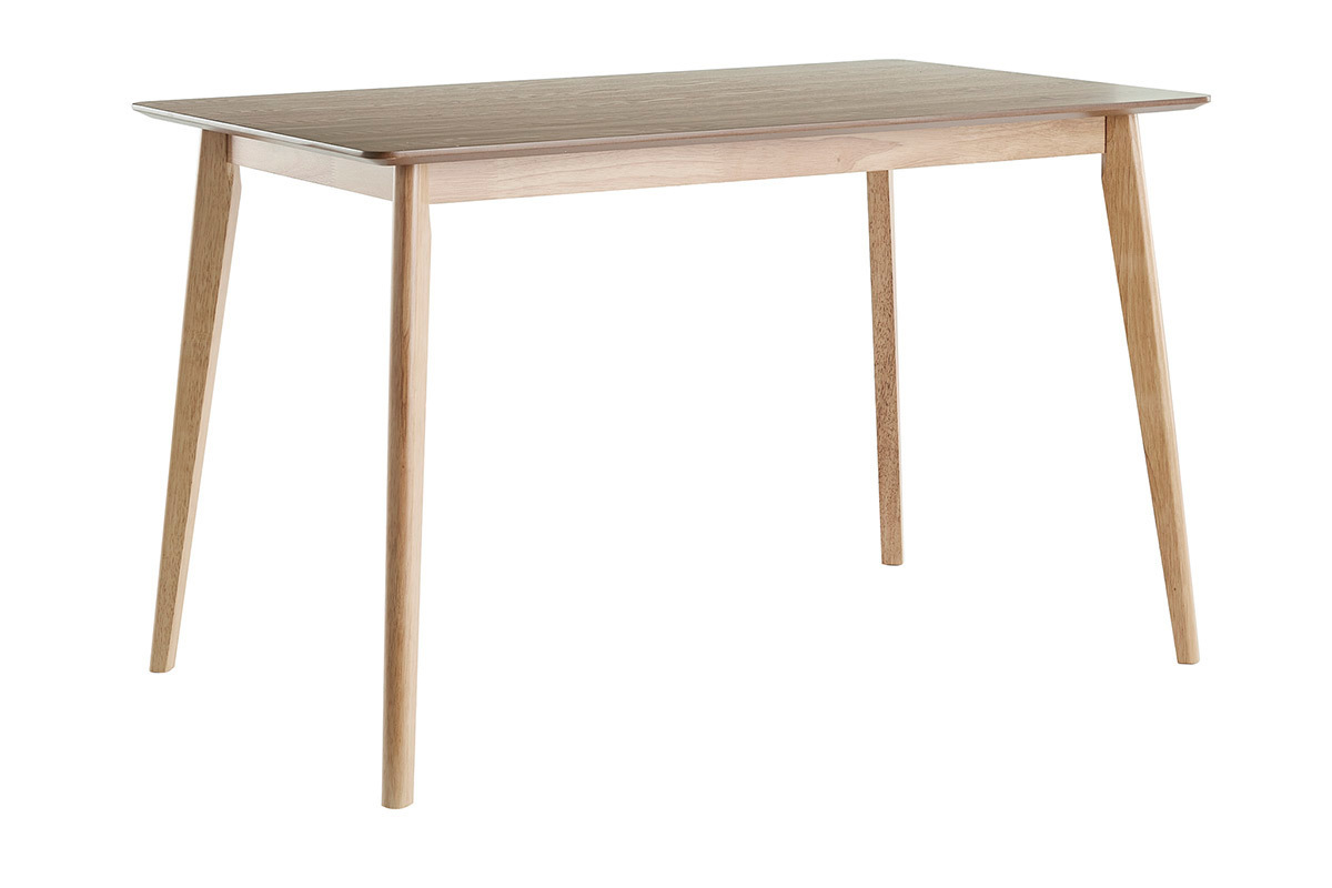 Tavolo da pranzo scandinavo finitura frassino L120 cm ELION