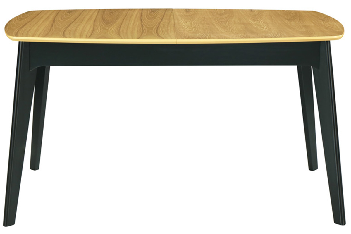 Tavolo estensibile legno e nero  L140-180 cm MEENA