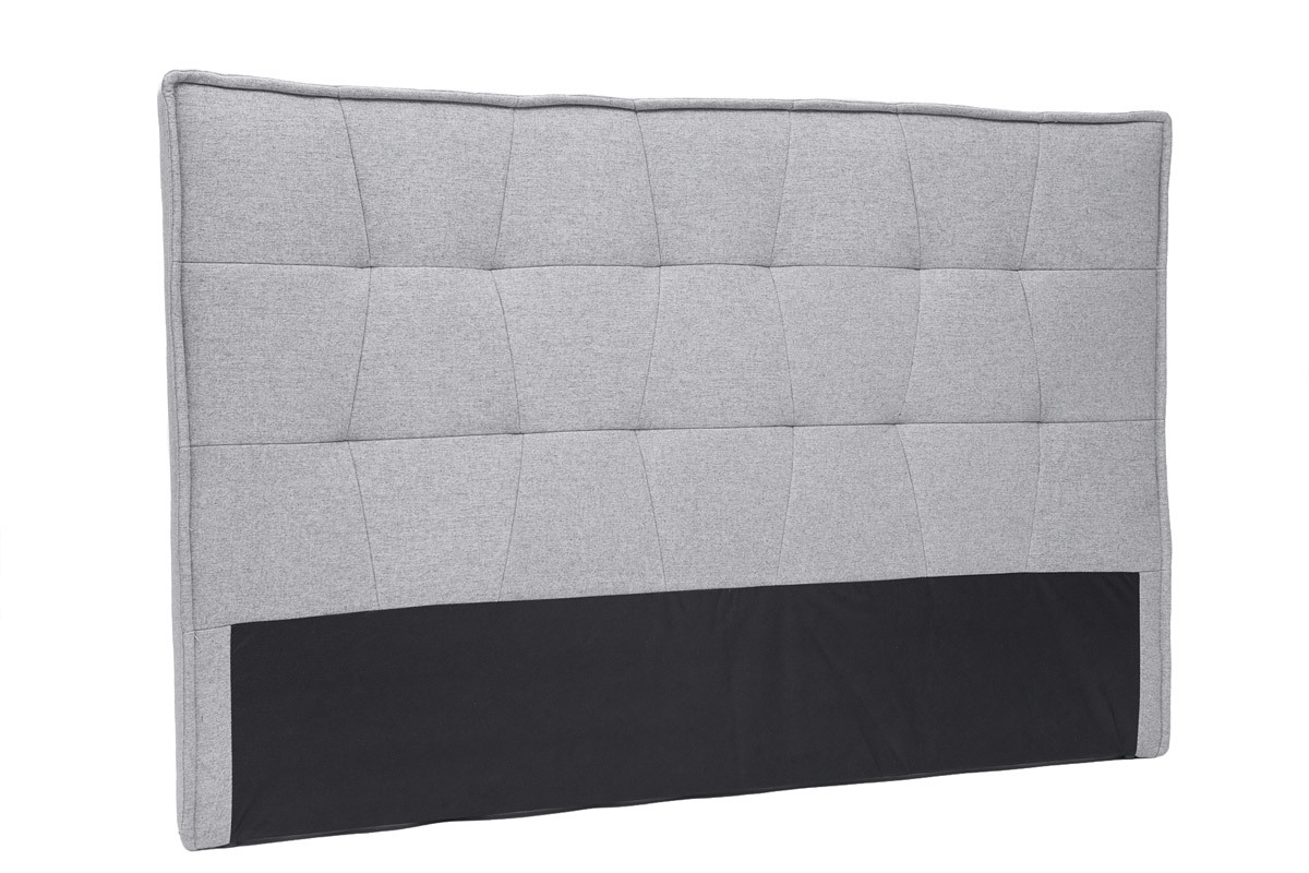 Testata letto in tessuto grigio L150 cm SUKA