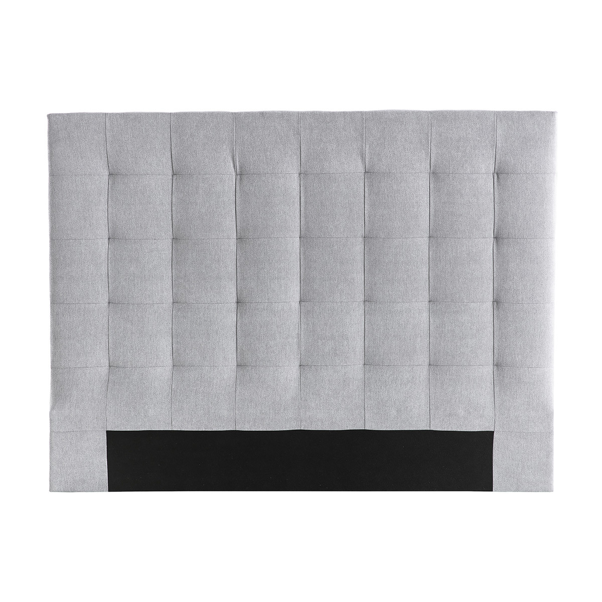 Testiera del letto imbottita in tessuto grigio 160 cm HALCIONA